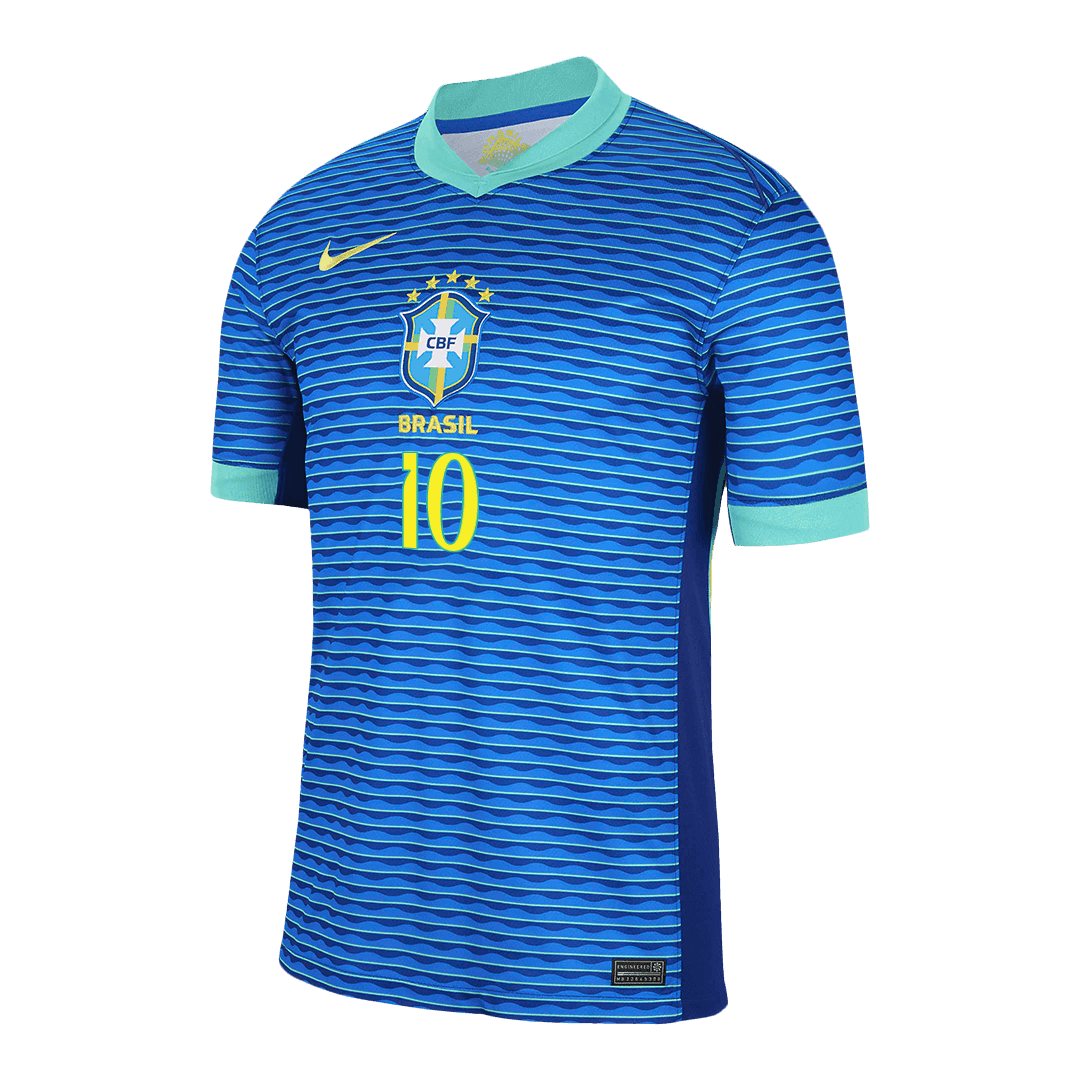 Men's Brazil NEYMAR JR #10 Away Soccer Jersey 2024