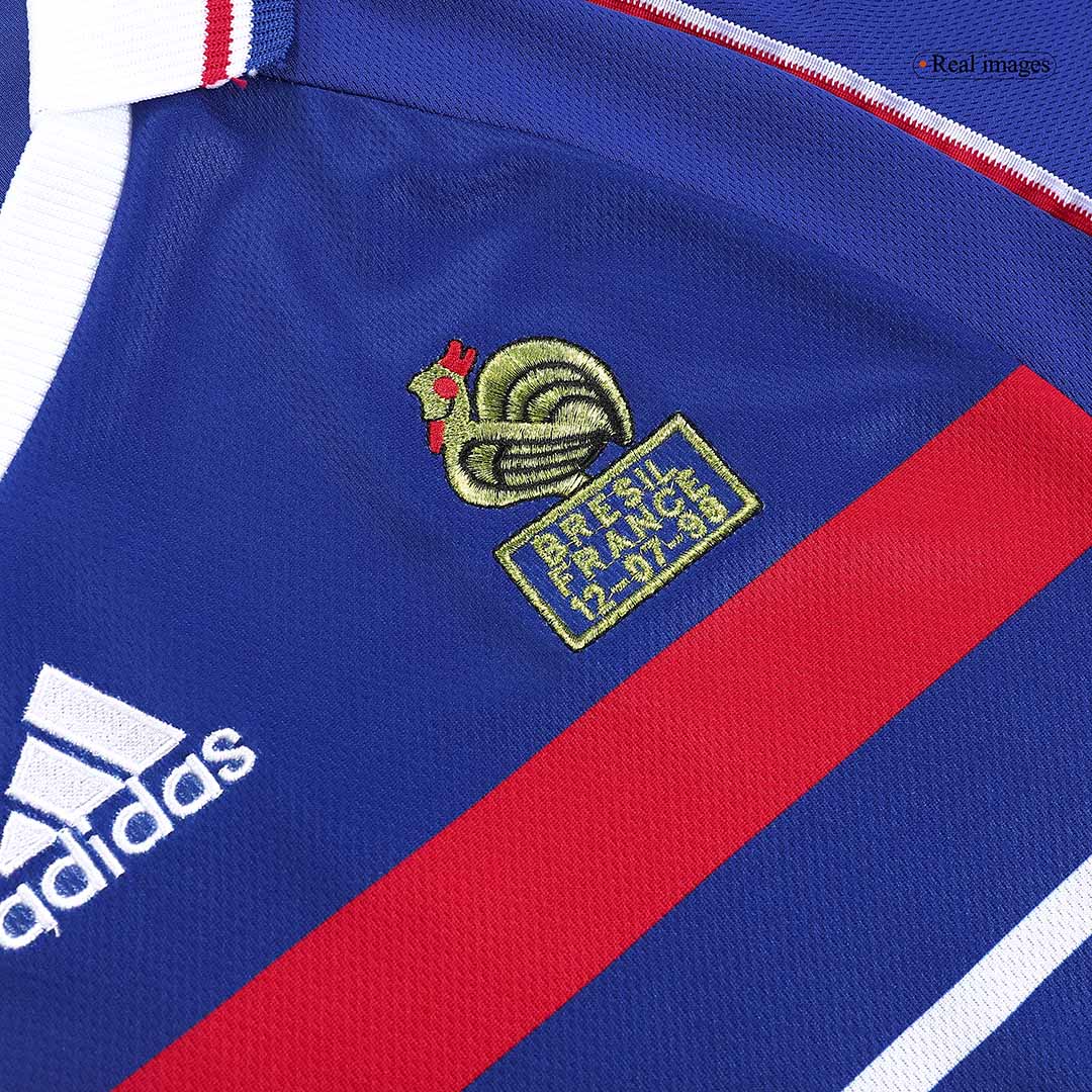 Retro ZIDANE #10 1998 France Home Soccer Jersey Top Soccer Jerseys Store