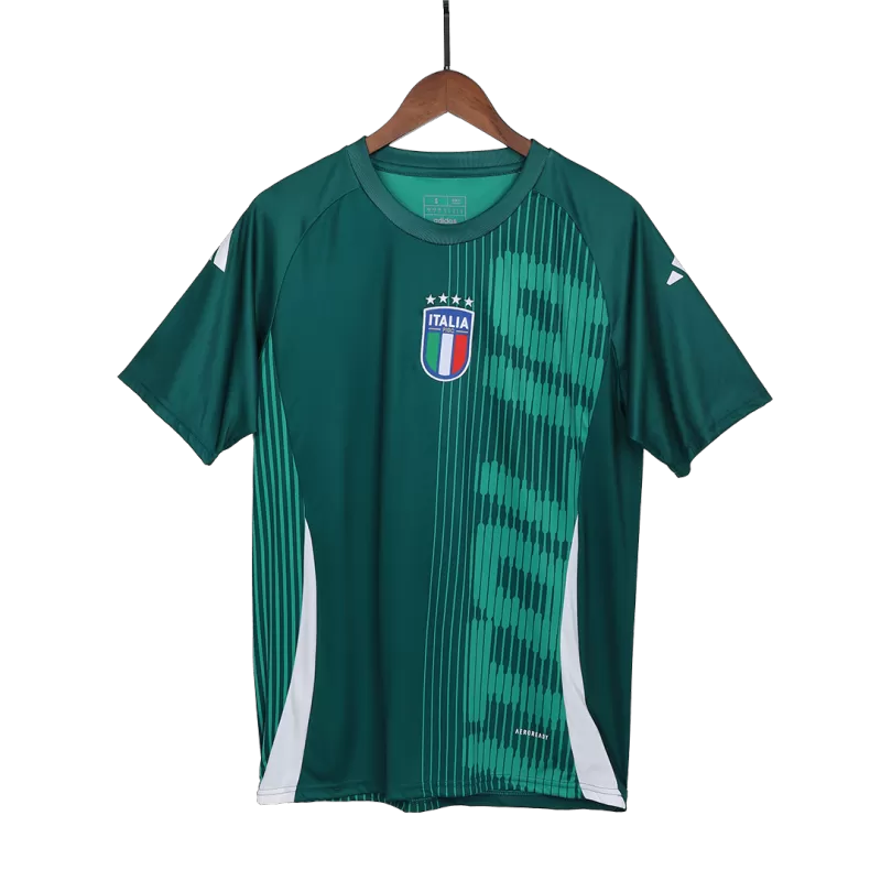 Italy Pre-Match Soccer Jersey 2024 Euro Green