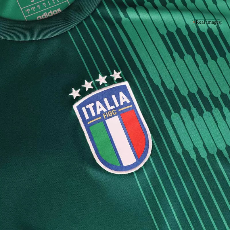 Italy Pre-Match Soccer Jersey 2024 Euro Green