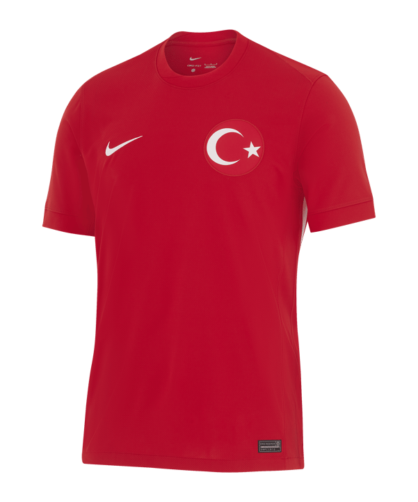Turkey Away EM 2024 Soccer Jersey red white F611
