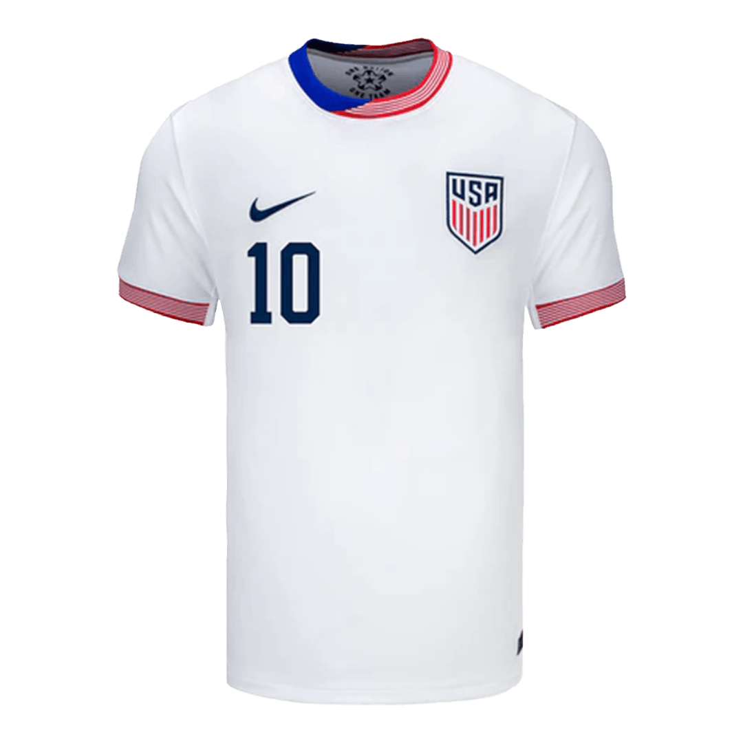 Men's USA PULISIC #10 Home Soccer Jersey Copa América 2024