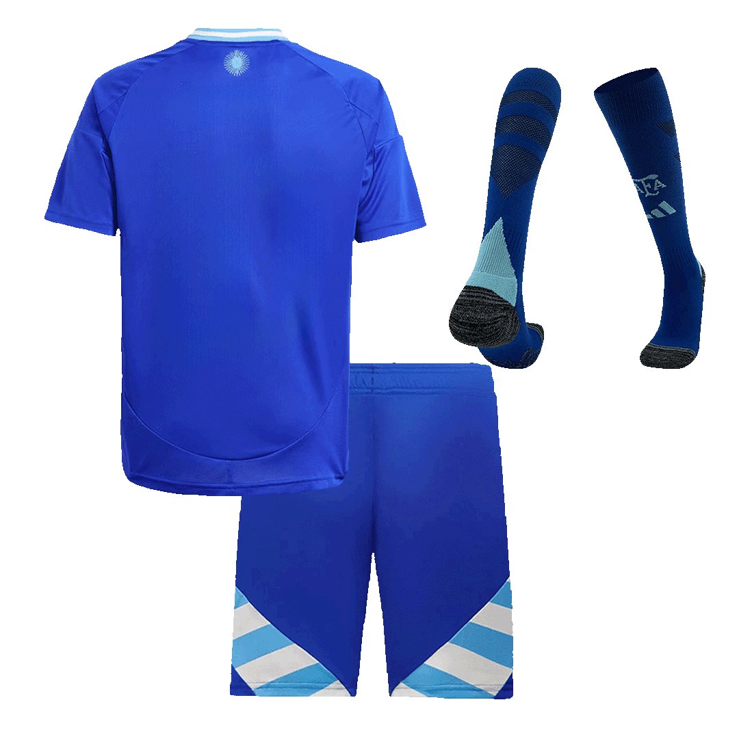 Kid's Argentina Away Jerseys Full Kit 2024
