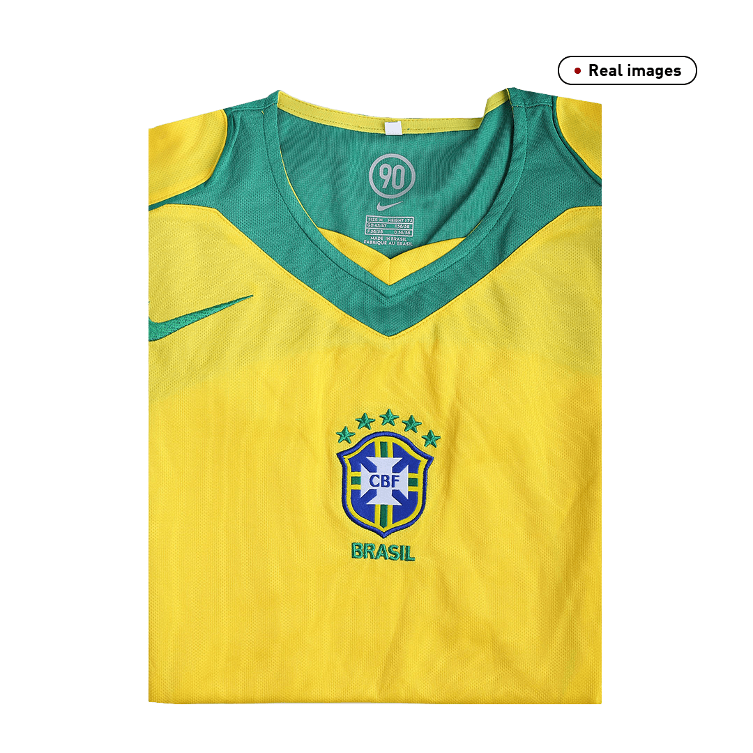 Brazil Home Retro Soccer Jersey 2004