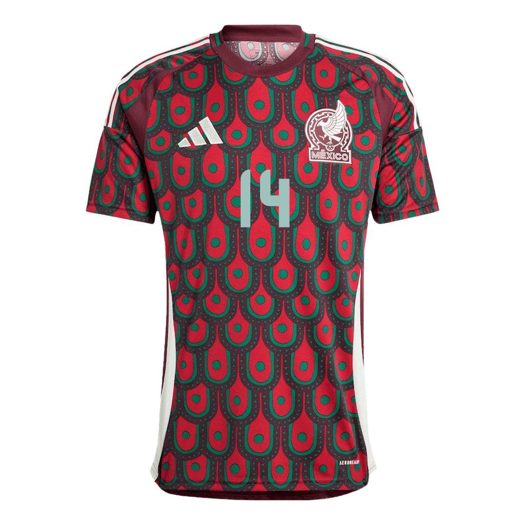 Men's Mexico CHICHARITO #14 Home Soccer Jersey Copa América 2024