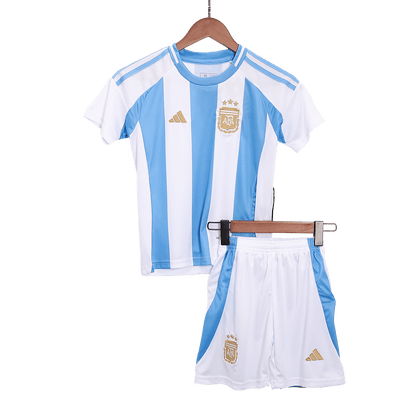 Kid's Argentina Home Jerseys Full Kit Copa América 2024