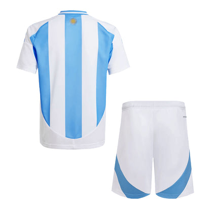 Kid's Argentina Home Jerseys Kit(Jersey+Shorts) Copa América 2024