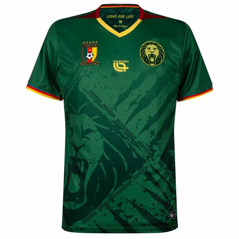 14Fourteen Cameroon Home Soccer Jersey 2025/26