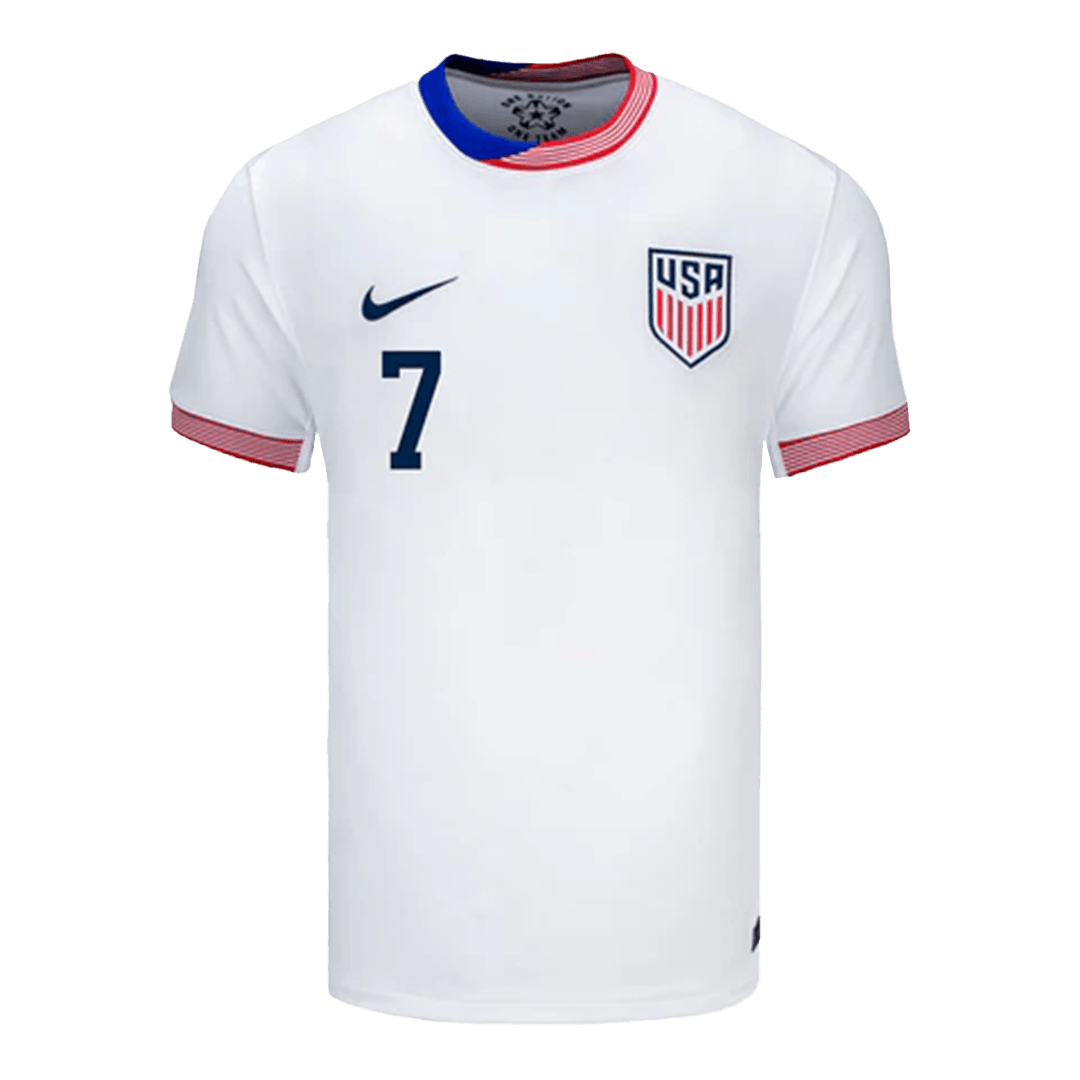 Men's USA REYNA #7 Home Soccer Jersey Copa América 2024