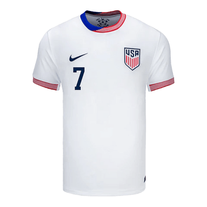 Men's USA REYNA #7 Home Soccer Jersey Copa América 2024