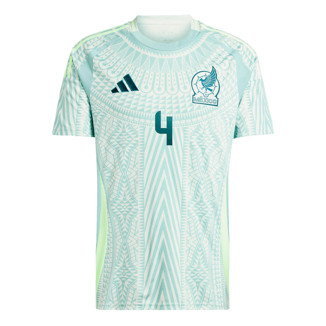 Men's Mexico E.Álvarez #4 Away Soccer Jersey Copa América 2024