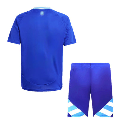 Kid's Argentina Away Jerseys Kit(Jersey+Shorts) Copa América 2024