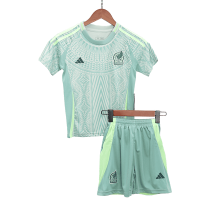 Kid's Mexico Away Jerseys Kit(Jersey+Shorts) Copa América 2024