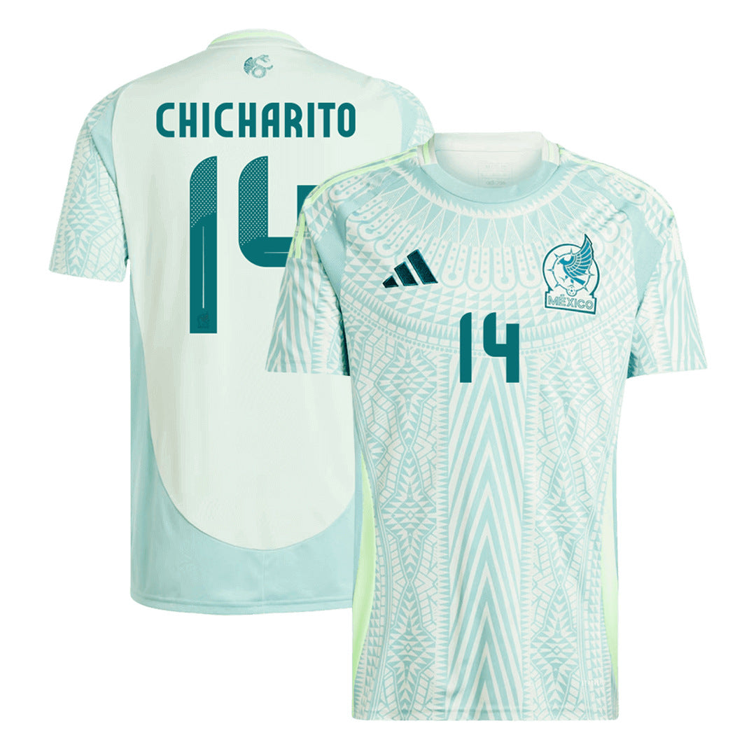 Men's Mexico CHICHARITO #14 Away Soccer Jersey Copa América 2024