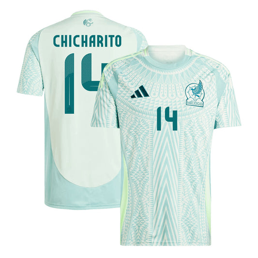 Men's Mexico CHICHARITO #14 Away Soccer Jersey Copa América 2024