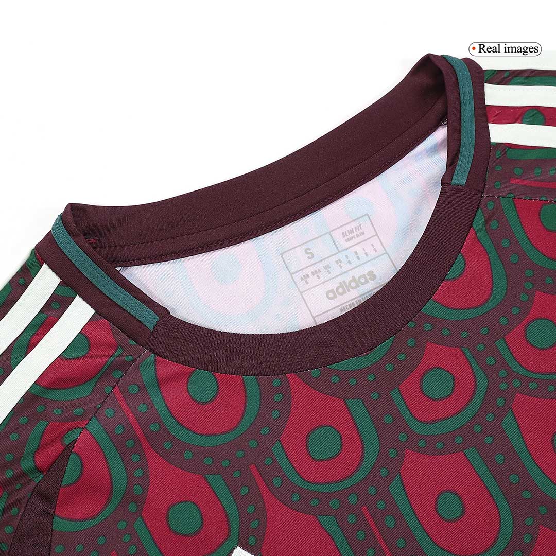 Men's Mexico Home Long Sleeve Soccer Jersey Copa América 2024