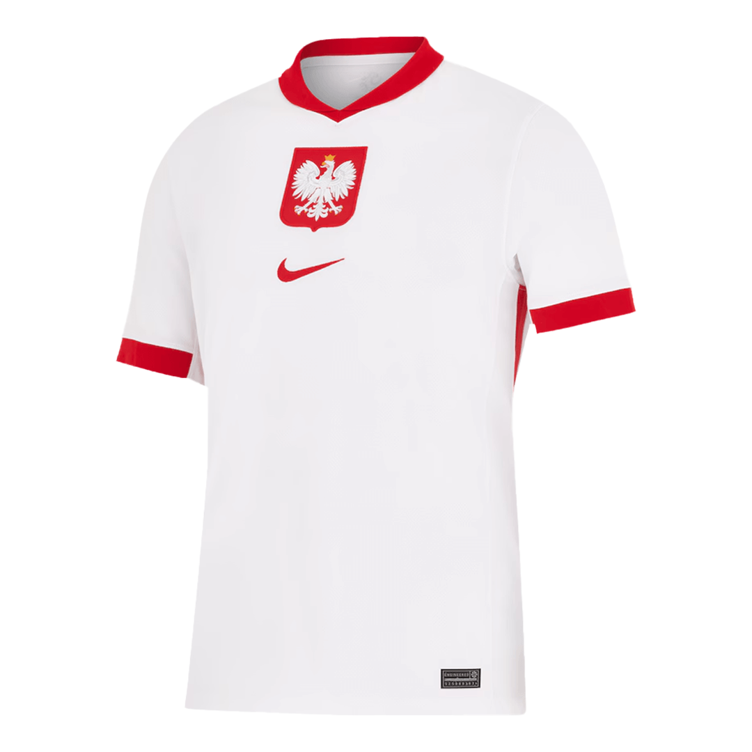 Poland Home Euro 2024 Soccer Jersey