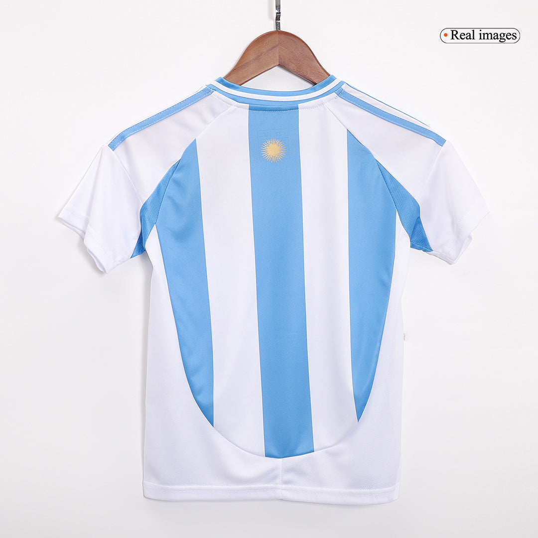 Kid's Argentina Home Jerseys Full Kit Copa América 2024