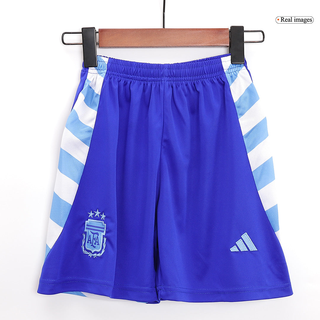 Kid's Argentina Away Jerseys Kit(Jersey+Shorts) Copa América 2024