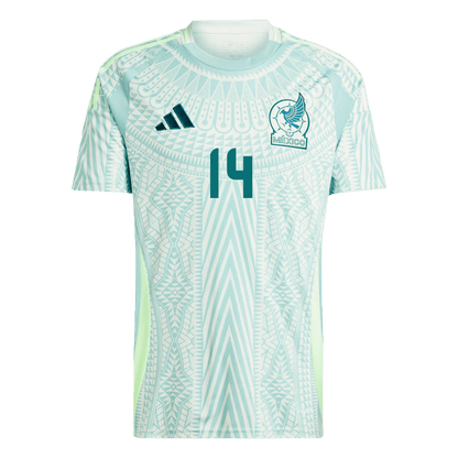 Men's Mexico CHICHARITO #14 Away Soccer Jersey Copa América 2024