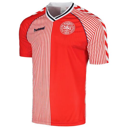 Denmark Home Soccer Jersey 1986