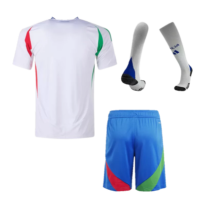Italy Away Soccer Full Kit Jerseys 2024 Euro