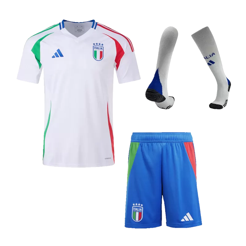 Italy Away Soccer Full Kit Jerseys 2024 Euro