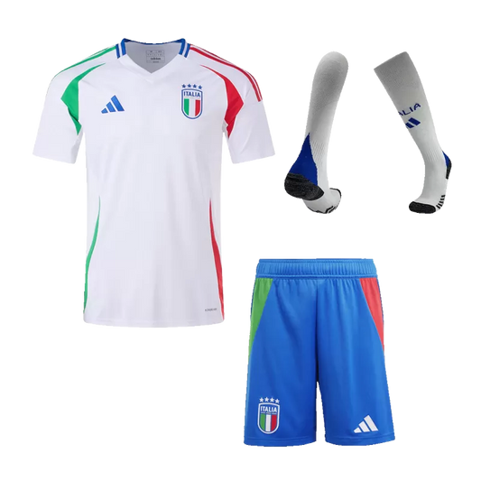 Italy Away Soccer Full Kit Jerseys 2024 Euro