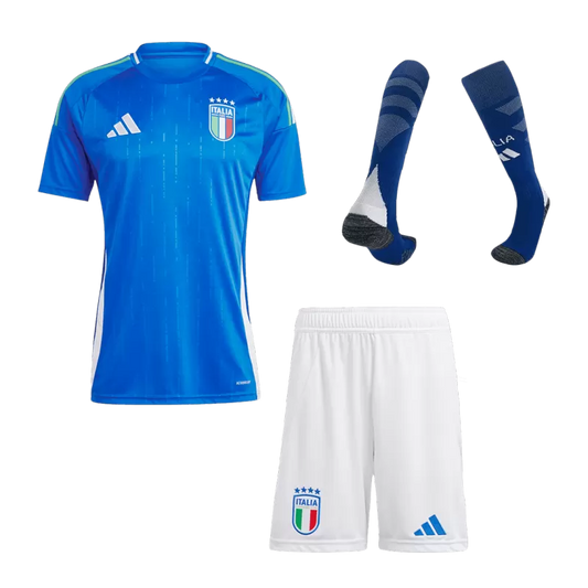 Italy Home Soccer Full Kit Jerseys 2024 Euro