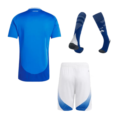 Italy Home Soccer Full Kit Jerseys 2024 Euro