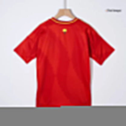Kid's Spain Home Soccer Jersey Kit(Jersey+Shorts+Socks) 2024/25 Go Game Wear