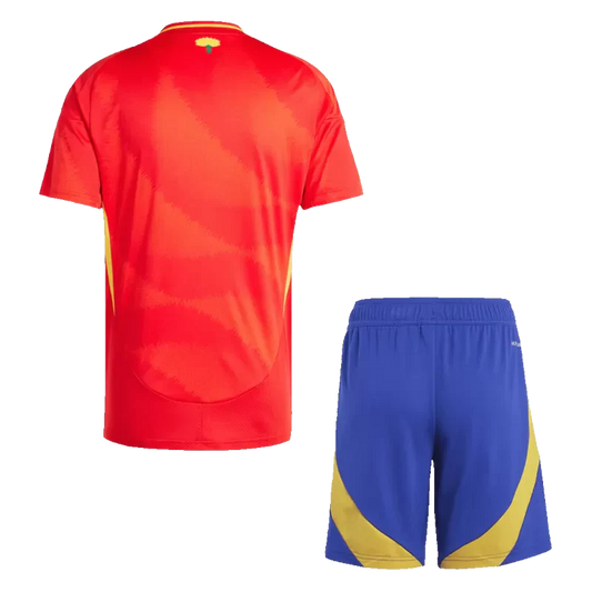 Spain Home Soccer Jersey Kit(Jersey+Shorts) 2024/25 Go Game Wear
