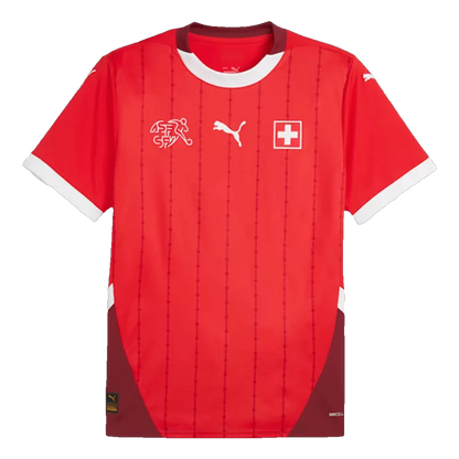 Switzerland Home Soccer Jersey Euro 2024