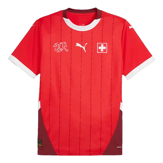 Switzerland Home Soccer Jersey Euro 2024