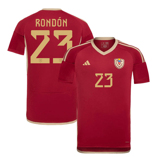 Men's Venezuela  RONDÓN #23 Home Soccer Jersey Copa América 2024