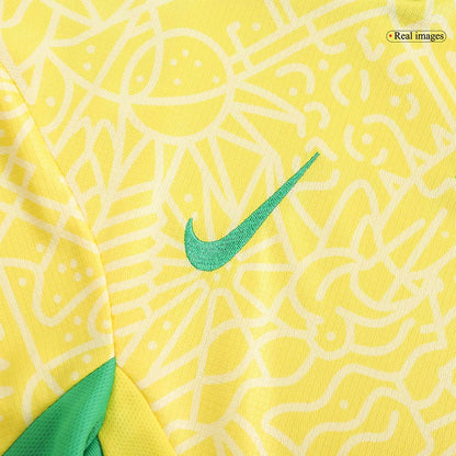 Kid's Brazil Home Jerseys Kit(Jersey+Shorts) Copa América 2024