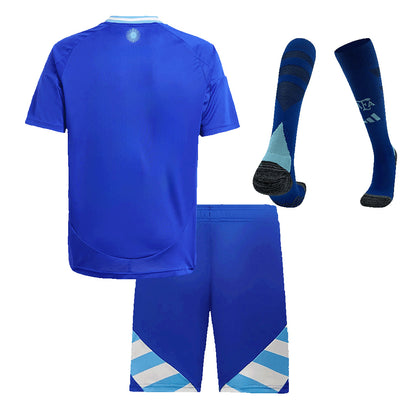 Kid's Argentina Away Jerseys Full Kit Copa América 2024