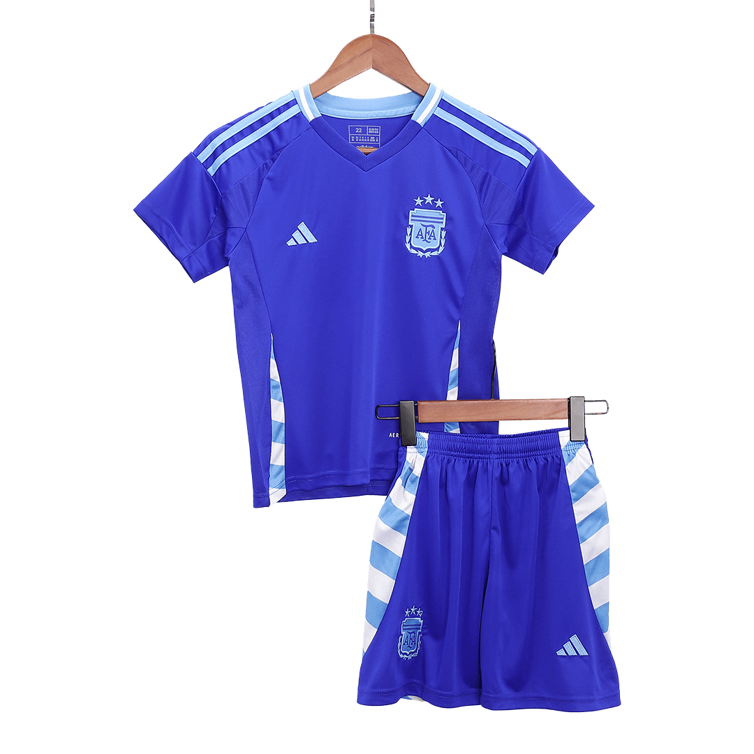 Kid's Argentina Away Jerseys Full Kit Copa América 2024