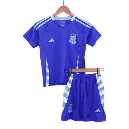 Kid's Argentina Away Jerseys Full Kit 2024