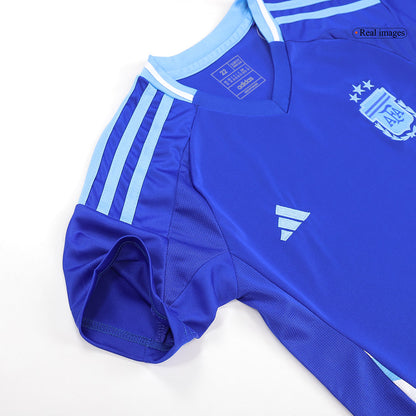 Kid's Argentina Away Jerseys Kit(Jersey+Shorts) Copa América 2024