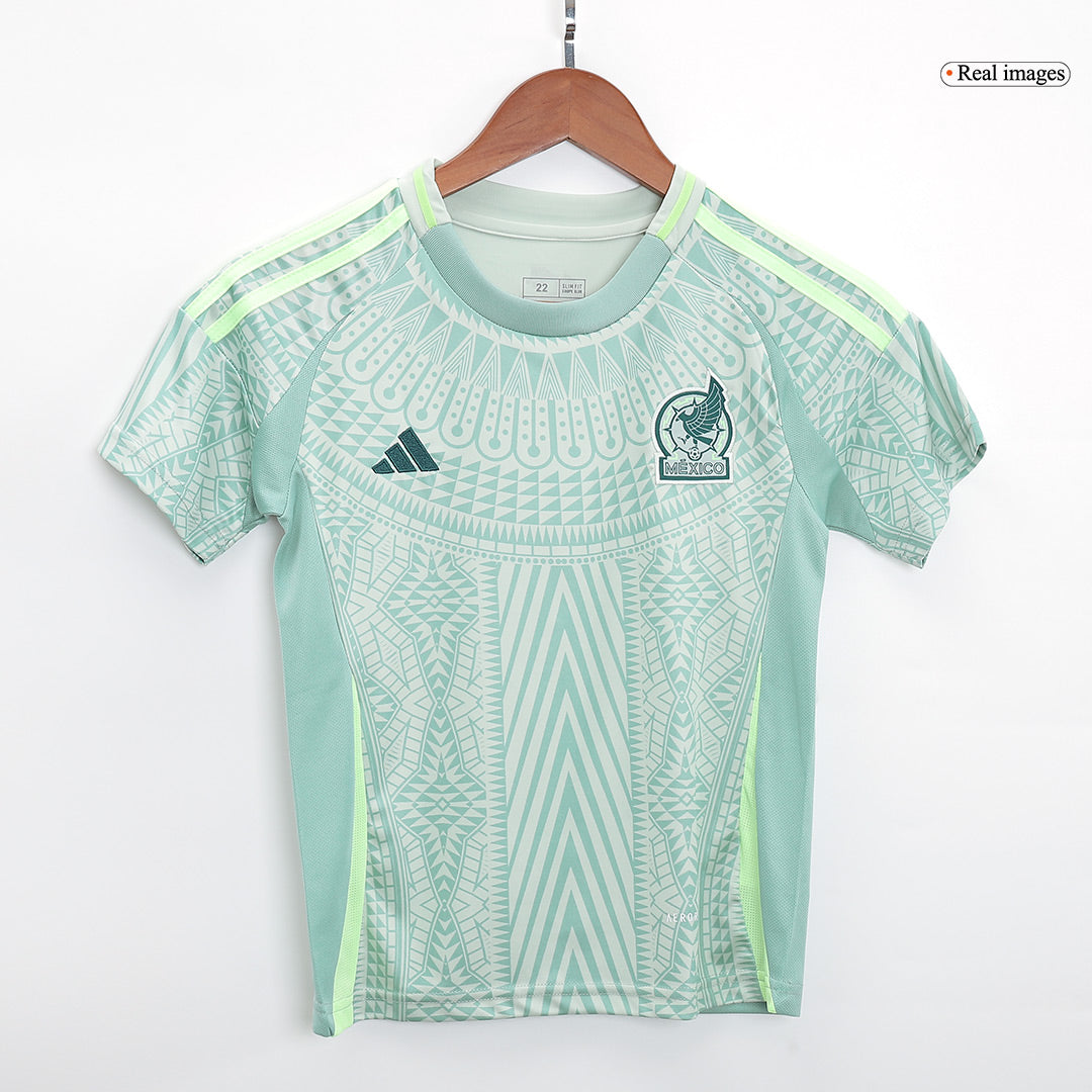 Kid's Mexico Away Jerseys Kit(Jersey+Shorts) Copa América 2024