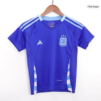 Kid's Argentina Away Jerseys Full Kit 2024