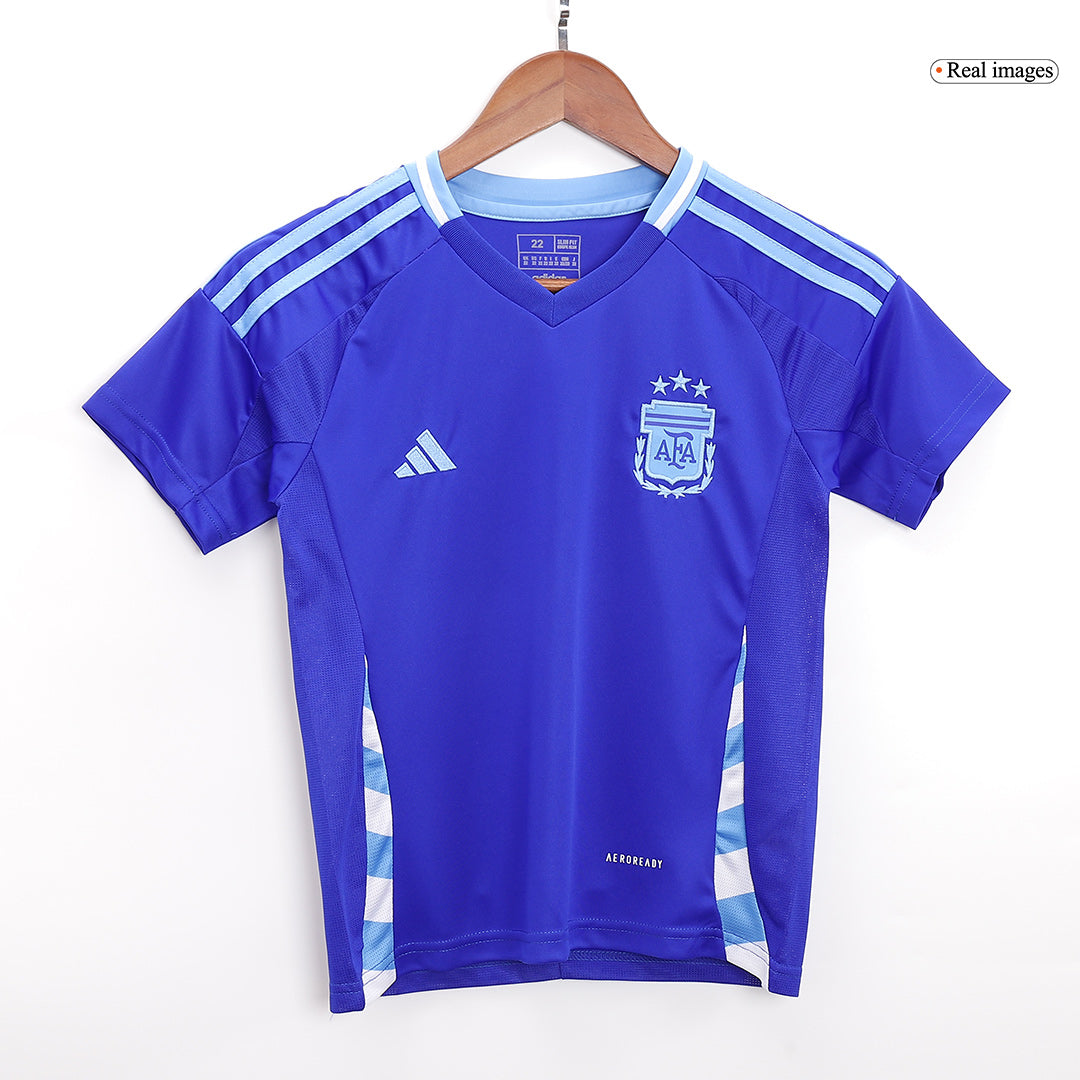 Kid's Argentina Away Jerseys Full Kit Copa América 2024