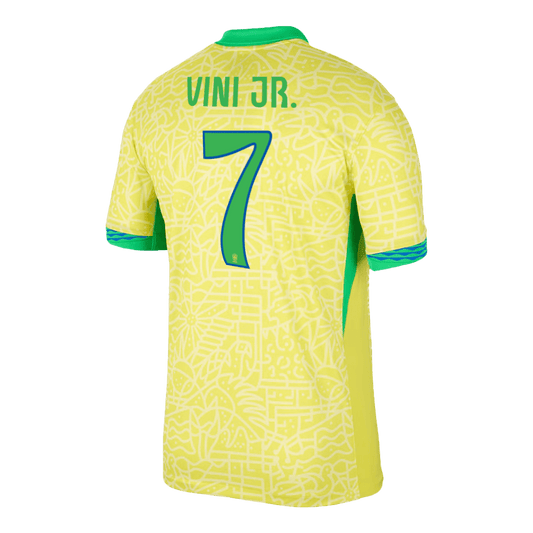 [Super Quality] Men's Brazil VINI JR. #7 Home Soccer Jersey Copa América 2024
