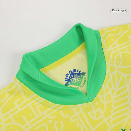 [Super Quailty] Men's Brazil Home Jersey Full Kit Copa América 2024