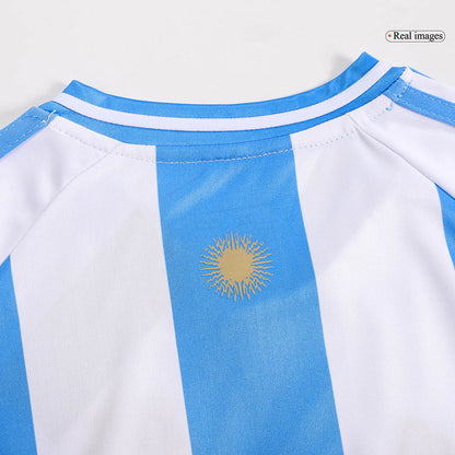 Kid's Argentina Home Jerseys Kit(Jersey+Shorts) Copa América 2024