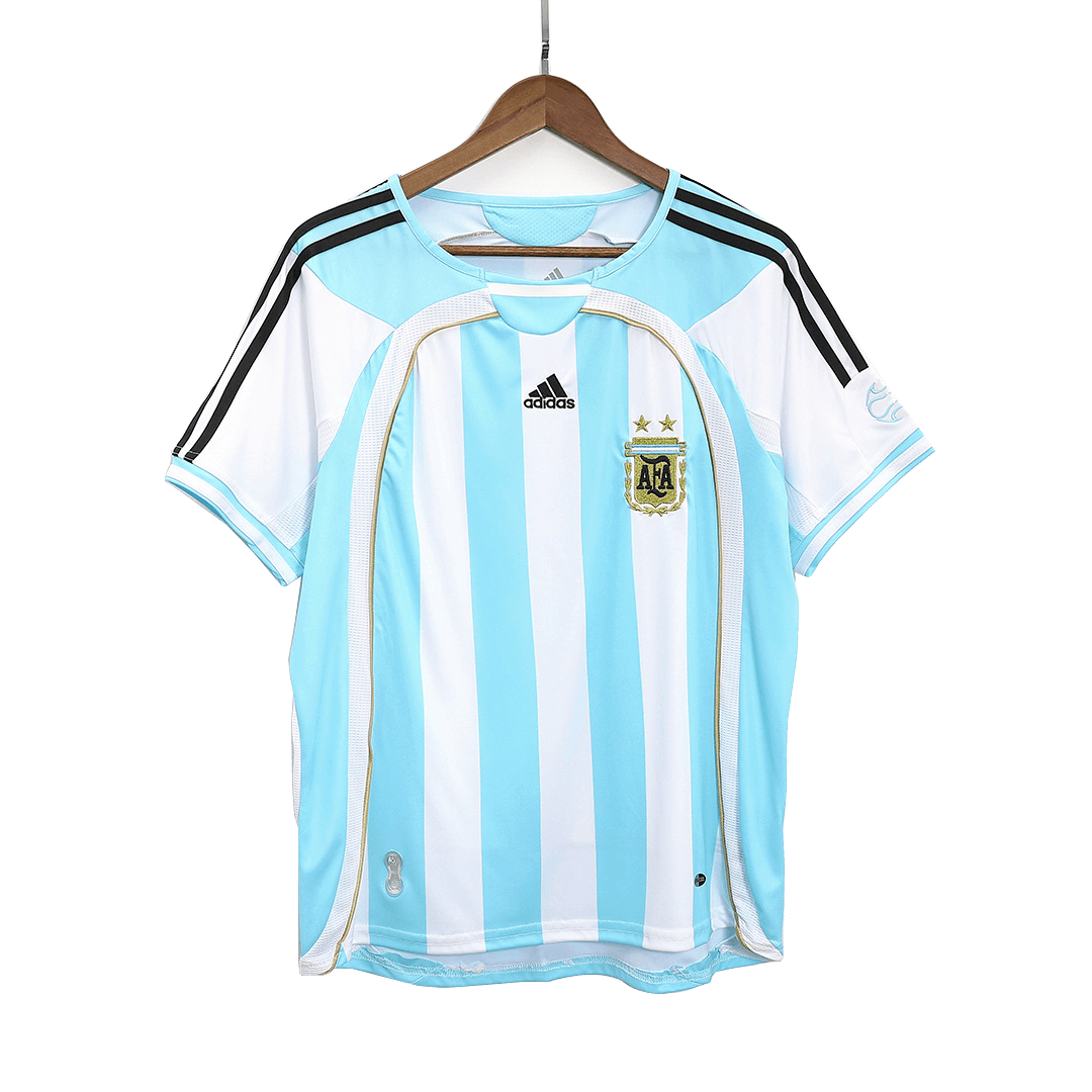 Argentina Home Retro Soccer Jersey 2006