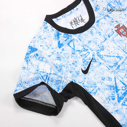 Kid's Portugal Away Kit(Jersey+Shorts) Euro 2024 Go Game Wear