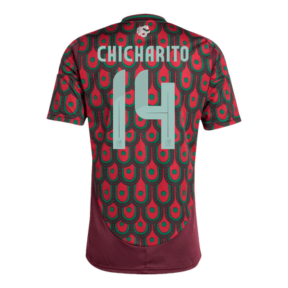 Men's Mexico CHICHARITO #14 Home Soccer Jersey Copa América 2024