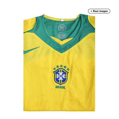 Brazil Home Retro Soccer Jersey 2004